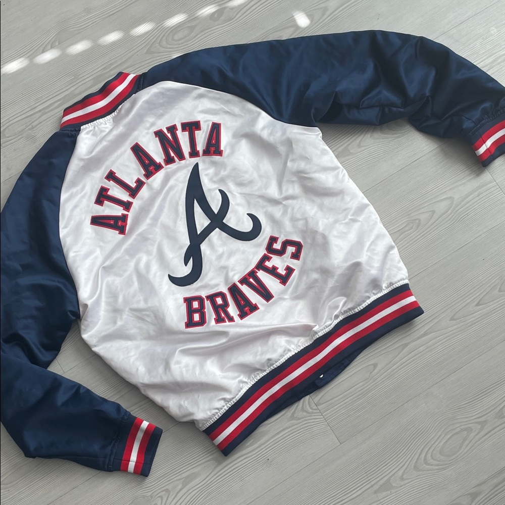 Atlanta Braves Men's Varsity Jacket - Navy and White